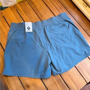 NWT Size Large Black Diamond Women's Athletic Blue Shorts